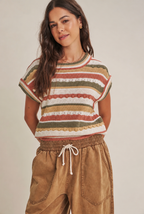 Autumn Wander Striped Knit Top