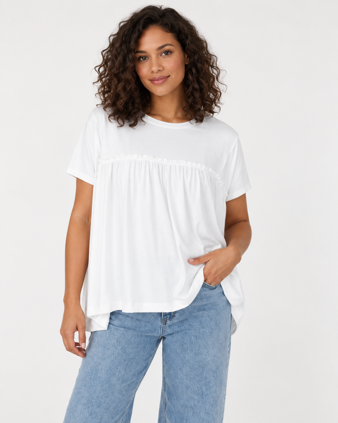 Sunday Morning Babydoll Top