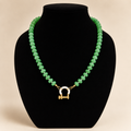 Green Opaque Quartz Necklace
