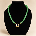 Green Opaque Quartz Necklace