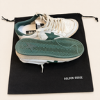 Golden Goose ball Star White &green Leather Sneaker