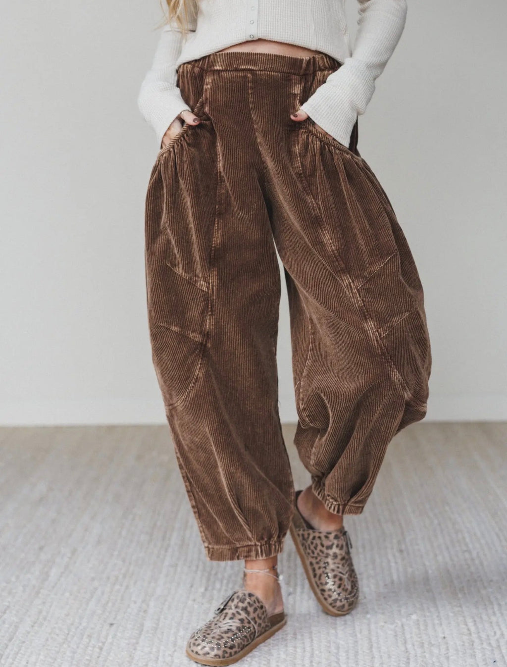 Canyon Muse Corduroy Pants — Washed Mocha