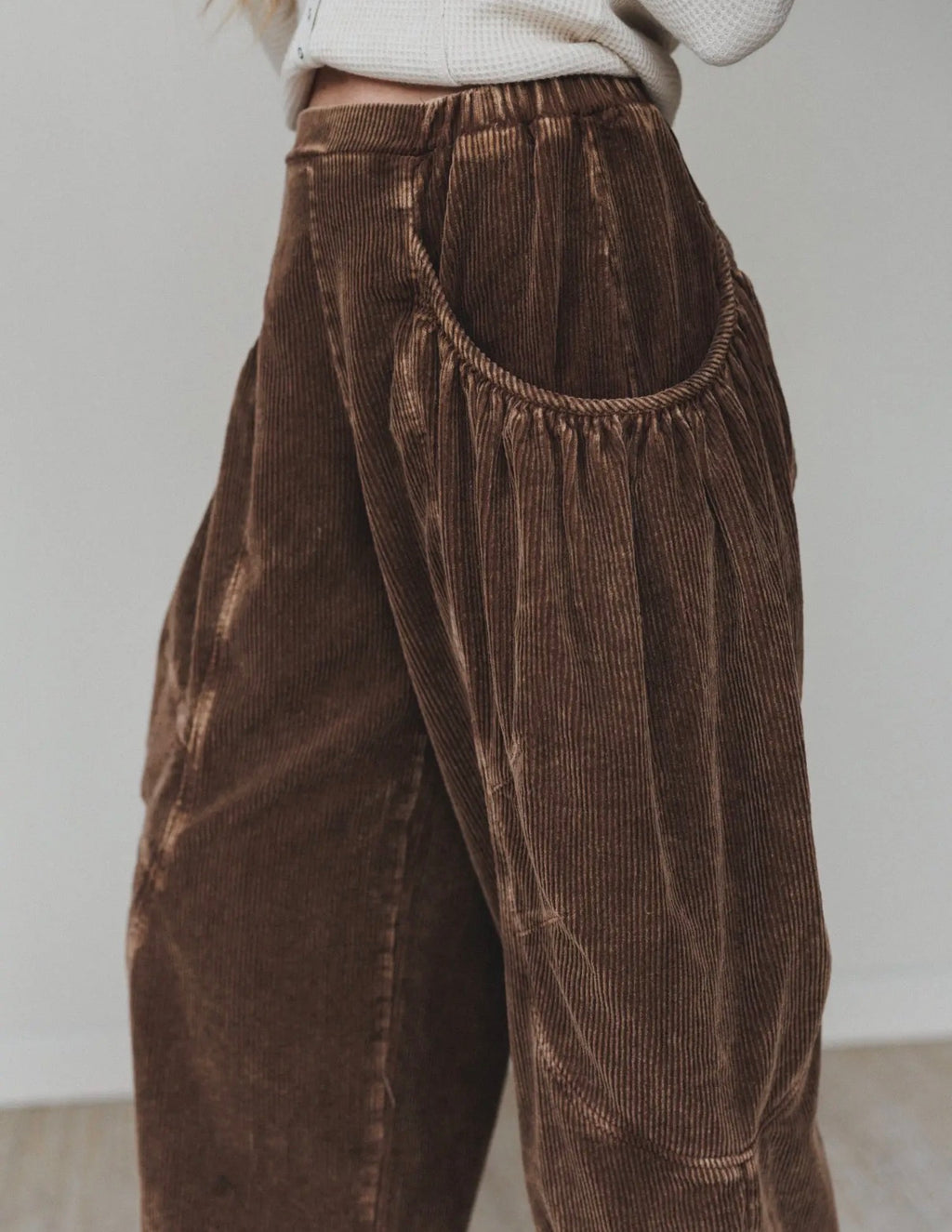Canyon Muse Corduroy Pants — Washed Mocha