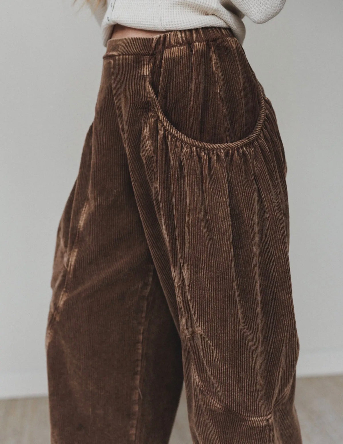 Canyon Muse Corduroy Pants — Washed Mocha