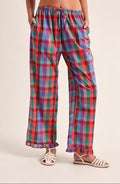 Multicolor Plaid Pants