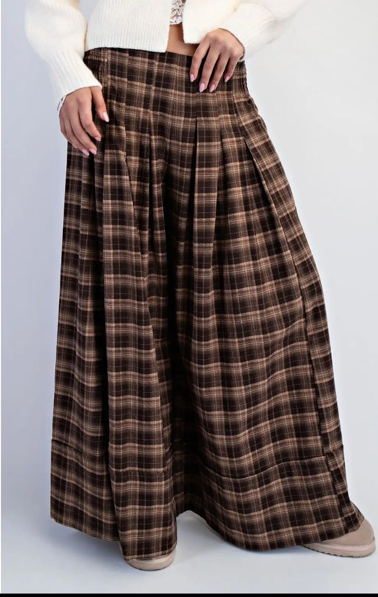 Coffeehouse Muse Plaid Pants