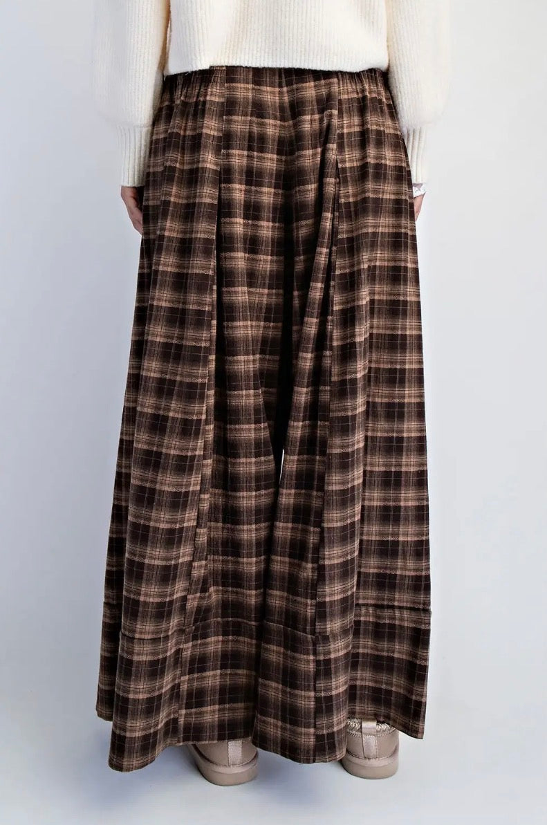 Coffeehouse Muse Plaid Pants