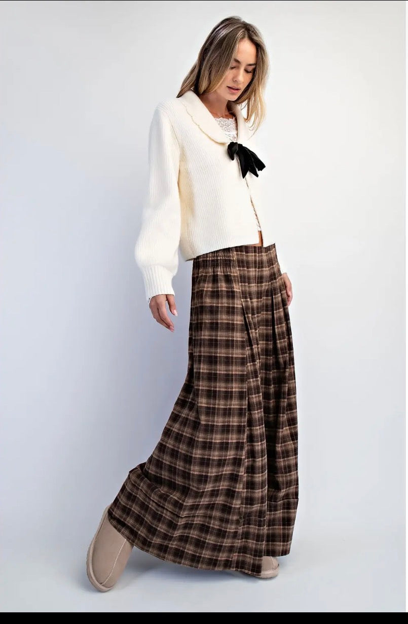 Coffeehouse Muse Plaid Pants