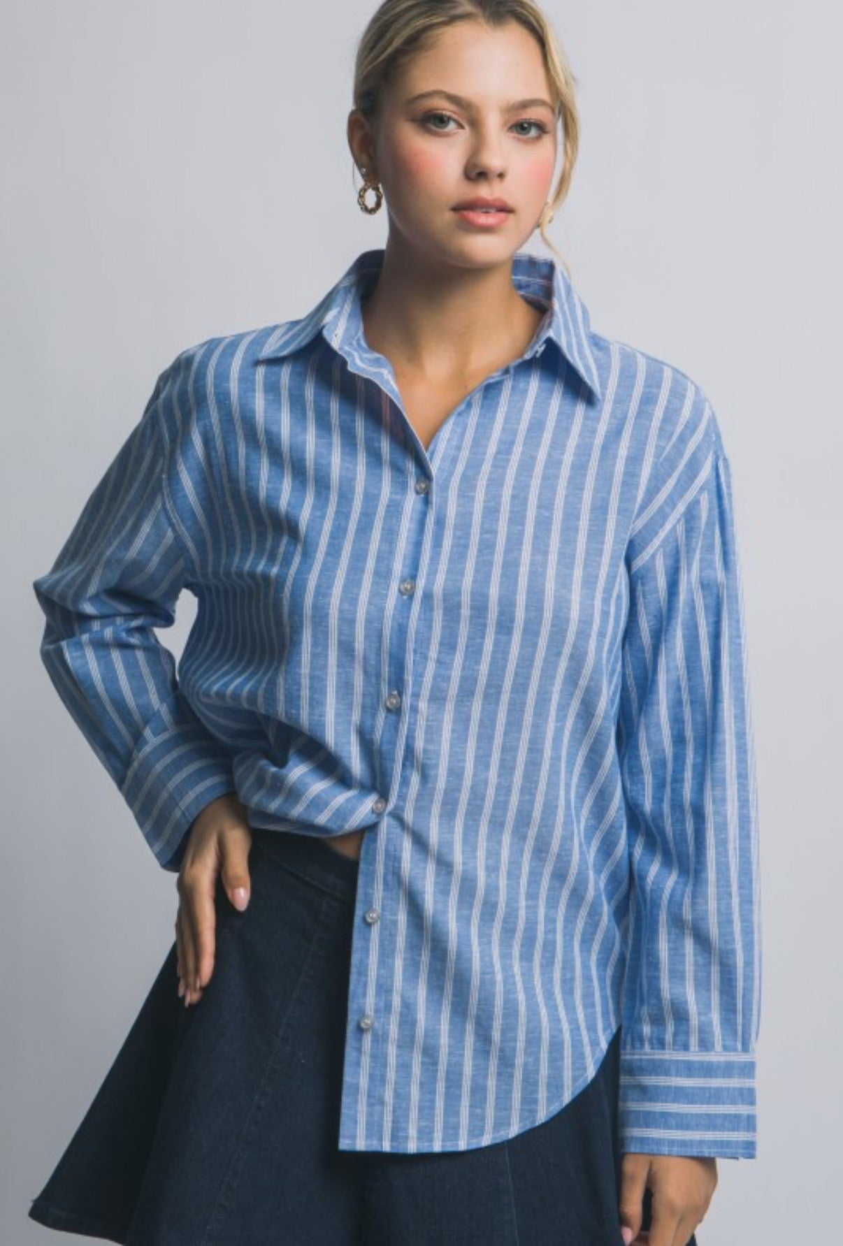 Button-Down Stripe Shirt