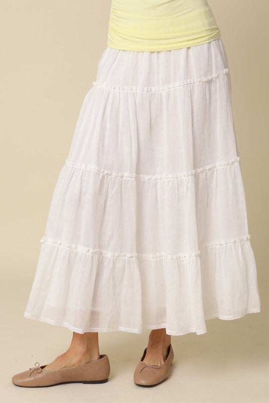 Layered Cotton Skirt