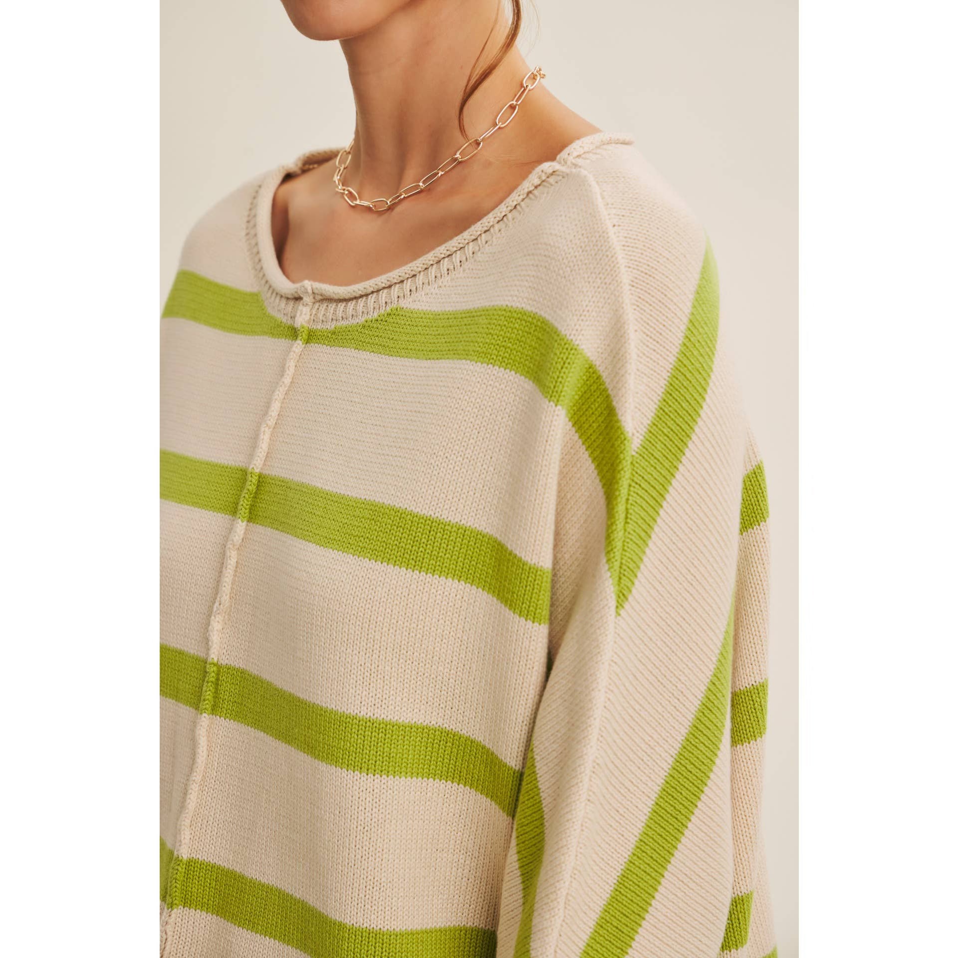 Coastal lime Cotton Knit