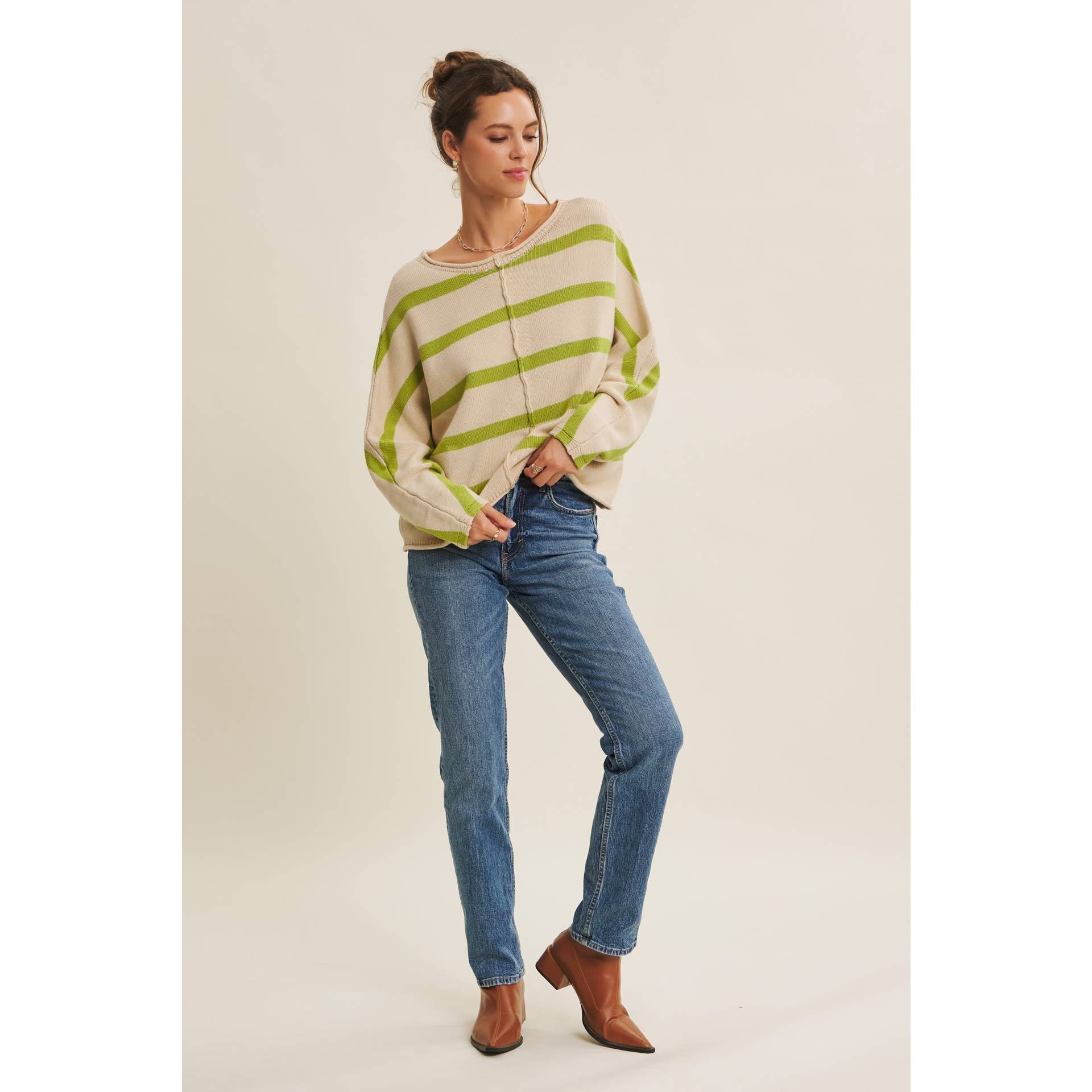 Coastal lime Cotton Knit