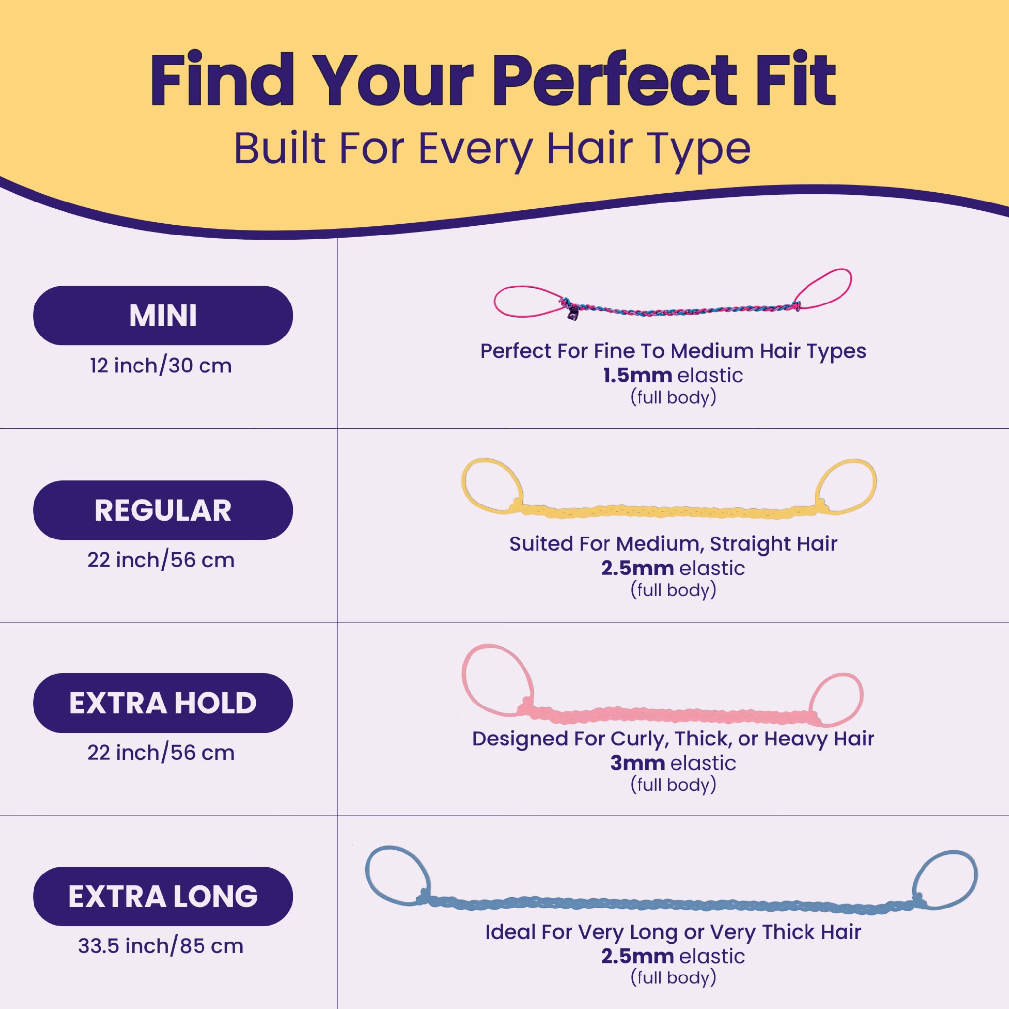 Rip Tie Tangle Free hair Tie -3Pack Freedom Trail
