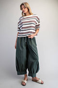 Forest Striped Boxy T-Shirt