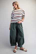 Forest Striped Boxy T-Shirt