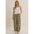 GOLDEN GROVE PLAID BARREL PANTS
