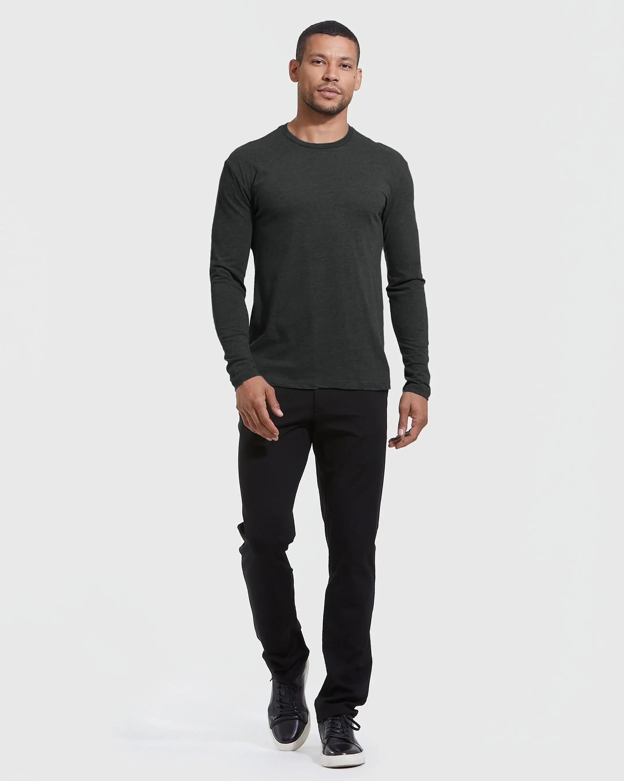 Classic Men’s Long-Sleeve Crewneck Tee