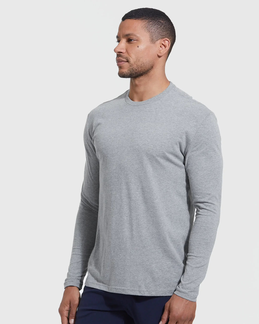 Classic Men’s Long-Sleeve Crewneck Tee