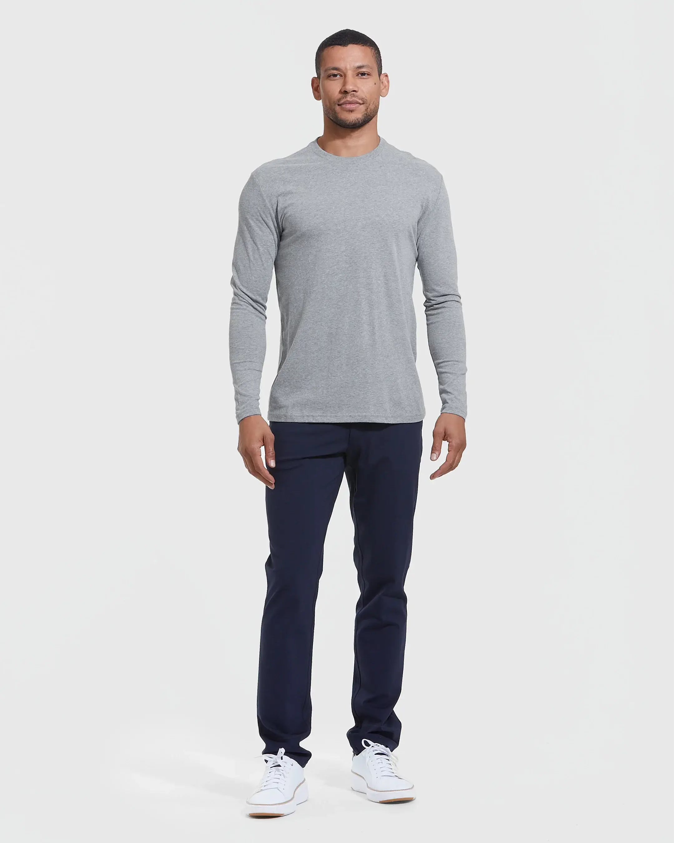 Classic Men’s Long-Sleeve Crewneck Tee