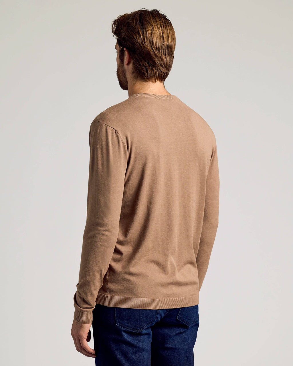 Classic Men’s Truffle Lightweight Crewneck Sweater