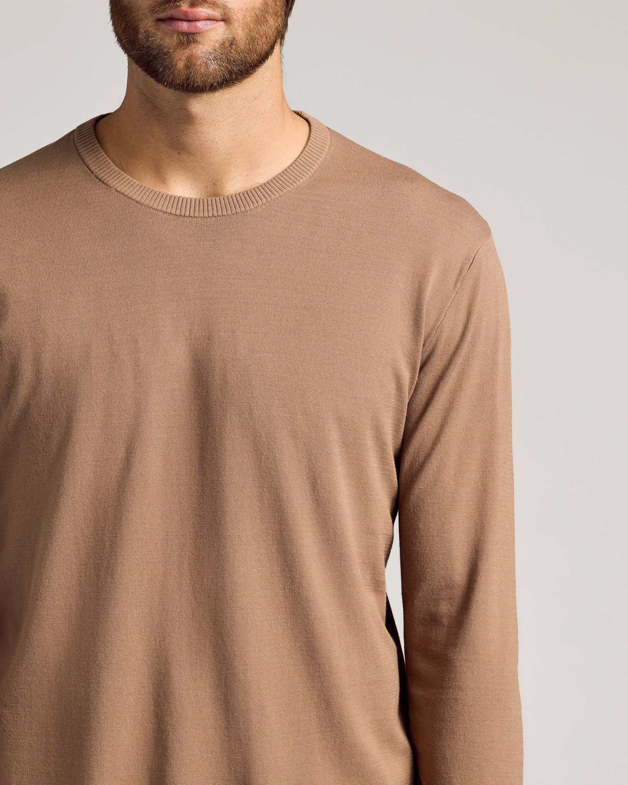 Classic Men’s Truffle Lightweight Crewneck Sweater