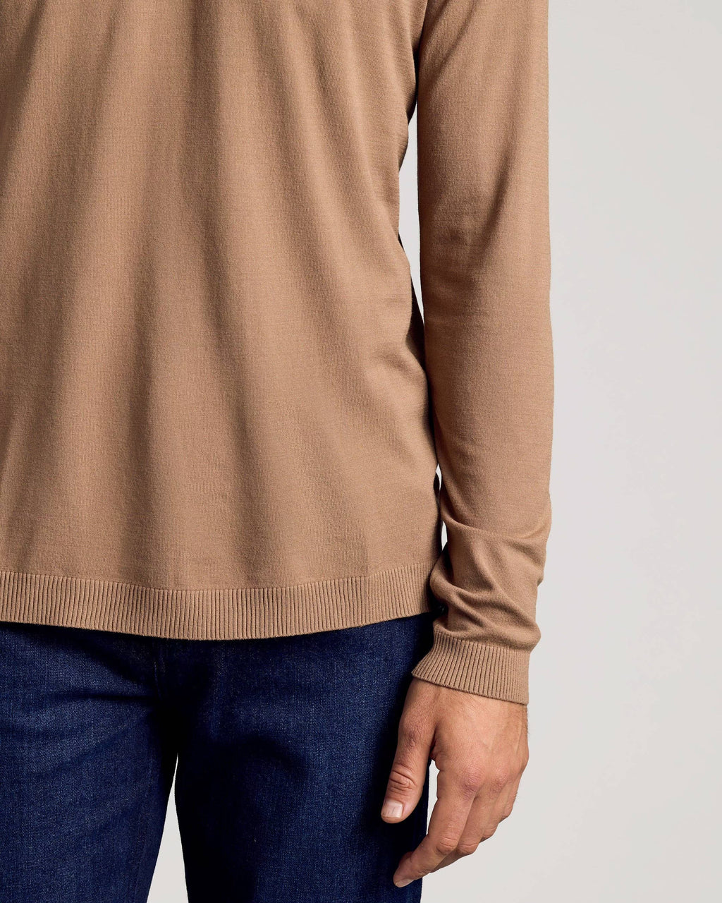 Classic Men’s Truffle Lightweight Crewneck Sweater