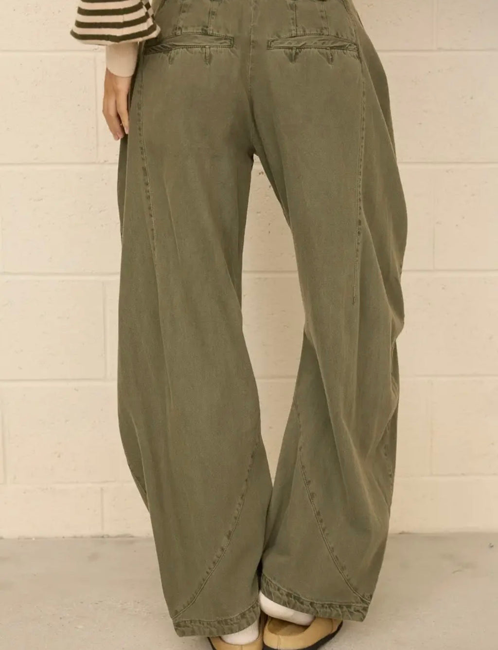 The Sagewood Cotton-Denim Trousers